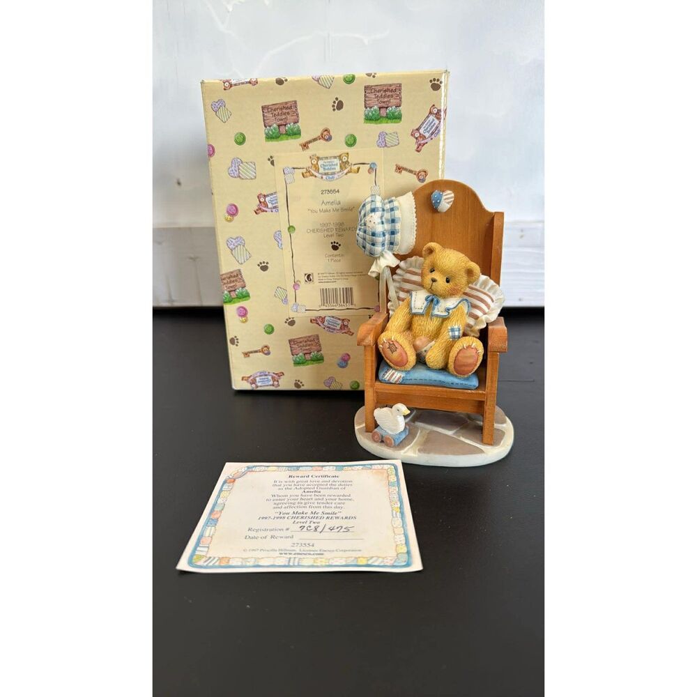 Cherished Teddies Amelia  You Make Me Smile 1997-98  Level Two  # 273554
